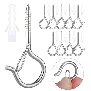 Mogadee Edelstahl Schwerlast Schraubhaken 10 Stück