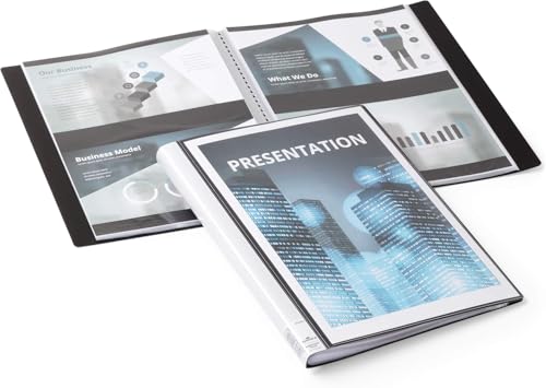 Durable Sichtbuch Duralook Plus, für A4, mit 20 Hüllen, Rückenbreite 17 mm, schwarz, 243201