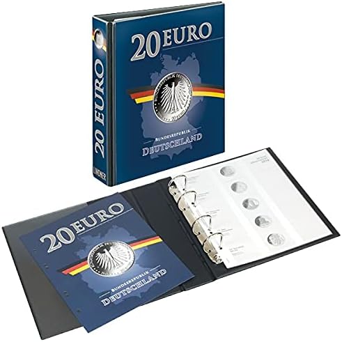 Lindner 3536M PUBLICA M Vordruckalbum 20 Euro-Silbermünzen Deutschland