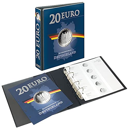 Album Lindner 3536M PUBLICA M Vordruckalbum écrin de protection monnaies 20 Euro Allemagne