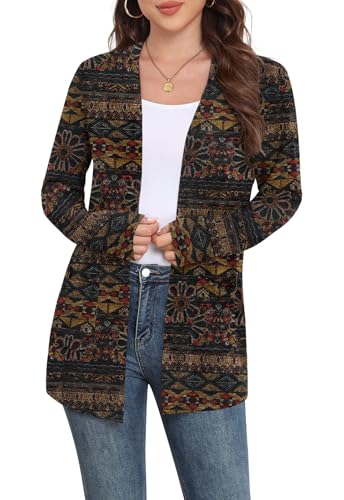 Image of Yincro Womens Lightweight Cardigan Long Sleeve Open Front Casual Sweater Cardigans with Pockets