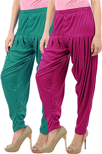 Image of Buy That Trendz Patiala Salwar for Women Relaxed Fit Viscose Patiyala Salwar Harem Bottom Pants