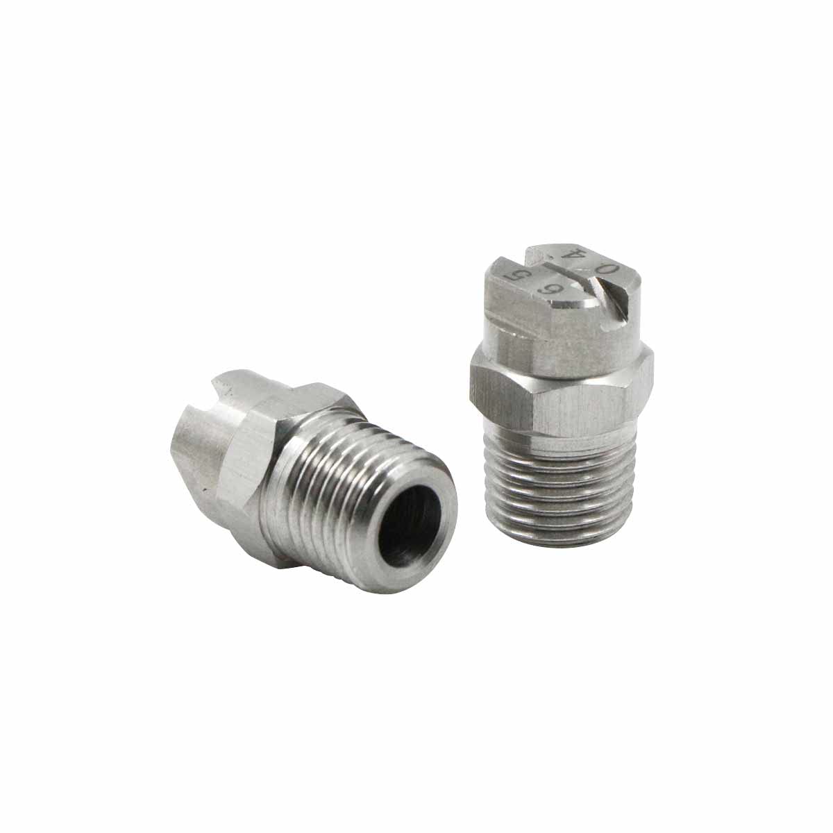 Boquilla Pulverización Alta Presión Punta - Ventilador Limpiador Piezas Pulverizador Conexión Accesorio de Acero Inoxidable 65 Grados Orificio 1,3mm Conexión Rosca 1/4 '', 4 Pcs
