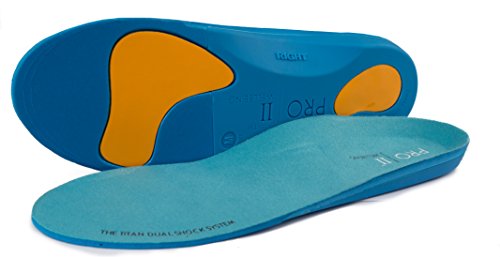 PRO 11 WELLBEING The Titan Orthotic Sports Insole with Dual Shock Balance Correction and Rigid Support Base for Over Pronation and Plantar Fasciitis (7/8.5 UK M)