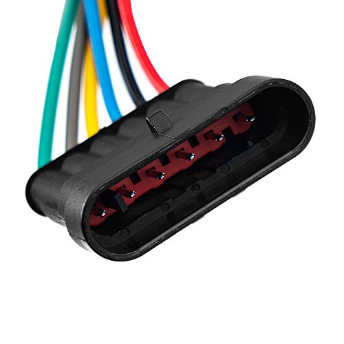 Lanhong 6 Pin Way 16 Awg Car Waterproof Electrical Connector Plug With Wire Awg Marine Pack Of 5 #TOP4