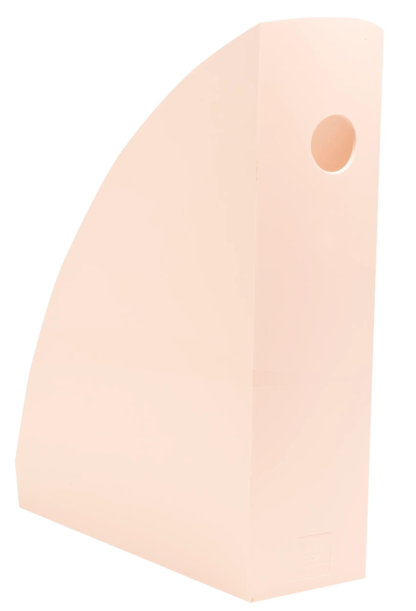 Exacompta - Réf. 18231D - Carton de 6 porte-revues MAG-CUBE Skandi, catalogues, classeur à revues, magazines, rangement pour documents - Dimensions 26,6x8,2x30,5 cm - A4+ - Nude