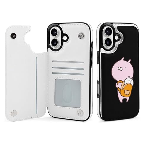 �����܂� iPhone16Plus�p�P�[�X �蒠�^ �X�}�z�P�[�X �A�C�t�H��16�v���X�p�J�o�[ PU���U�[ ���z�^ �J�[�h���[ �X�^���h�@�\ �ϏՌ� �l�C