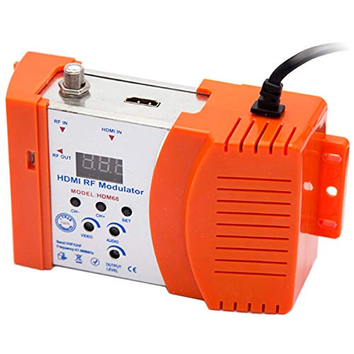 Monland Nuevo Modulador HDM68 RF Digital Modulador HDMI Convertidor AV una RF...