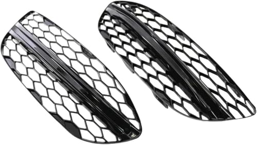 Rejilla delantera para Benz W205 2015-2018, juego de parachoques negro izquierdo y derecho 3