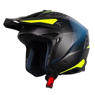 One by Camamoto | Casco Scooter e Moto, Track Shadow Yellow Jet, Nero Opaco - Giallo, Integrale con Mentoniera Estraibile, Omologato ECE R22-06, Taglia L (59 cm)