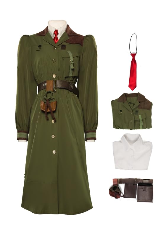 Miss Agathas Trunchbull Cosplay Matildaa Costume Trunchbull Coat Shirt Necktie Belt Women Halloween Outfits