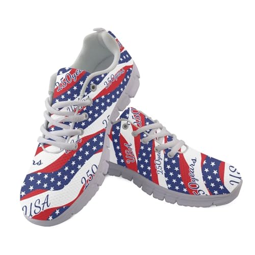 Image of GIFTPUZZ Mens Lace Up Athletic Trainers Running Sneakers Wedge Breathable Gym Lightweight Sports Tennis Shoes