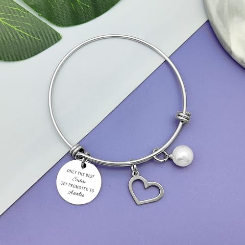 Promoted To Auntie Gift New Auntie Gifts Jewelry Pregnancy Announcement Gifts for Aunt First Time Auntie to be Gifts New Aunt Gifts from Sister New Aunt Jewelry Expecting Aunt Gift Mother's Day Gift2