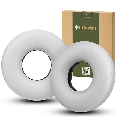 Image of Geekria Replacement Ear Pads for Sony WH-CH520 / WH-CH510 / WH-CH500 Headphones Ear Cushions, Repair Parts (White)