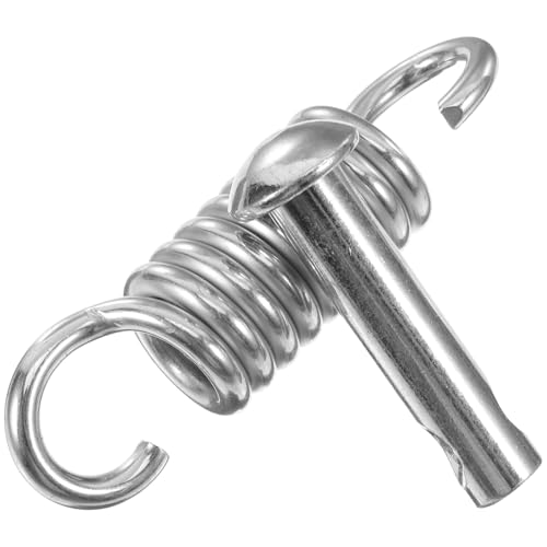 VILLCASE Ganci e Molla Sospensione per Sedia Sospesa e Amaca Kit Resistente per Altalena da Esterno con Perno di Sicurezza e Molla Estensibile ad Alta Stabilità