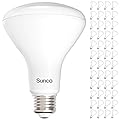 Sunco 48 Pack BR30 LED Bulbs, Indoor Flood Lights CRI93 11W Equivalent 65W 4000K Cool White 850 Lumens, E26 Base, 25000 Lifetime Hours Interior Home Residential Dimmable Recessed Can Light Bulbs - UL.