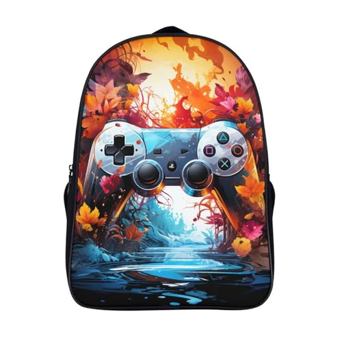 Sac à dos d'école pour enfants 40x28x16 cm au style décontracté coloré