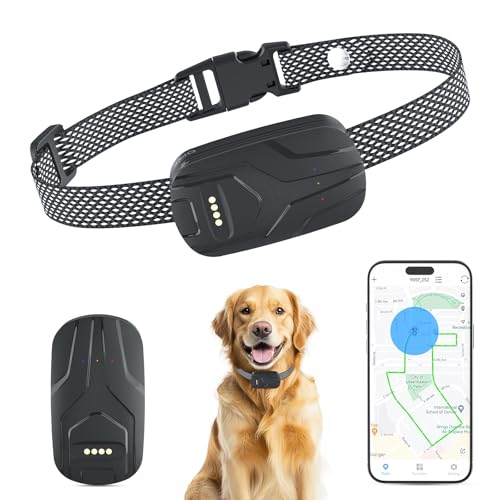 Feycig Localizzatore per Cani e Gatti - Mini Collare GPS con Scheda SIM, GPS + WIFI + LBS, Localizzazione in Tempo Reale, Avvisi Intelligenti Multipli, Monitoraggio della Riproduzione