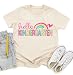 OCURHU First Day of Kindergarten Shirt Girls Boys Hello Kindergarten Tshirt 1st Day of School Outfits for Little Kids Apricot 5-6T