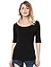 allegra-k-camiseta-para-mujer-medias-mangas-con-cuello-redondo-ajustado-negro-l