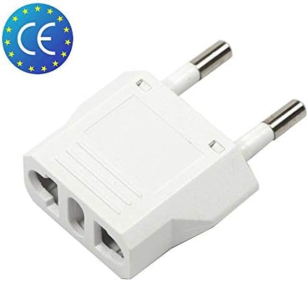 Adapter podróżny US USA, AU, UE do UE Euro Europe (biały)