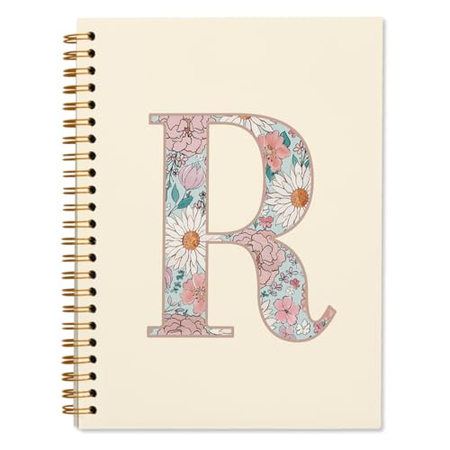 ShowDraven Initial Letter R Notebook, Personalized Gifts, Custom Notebook Journals for...