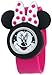 Minnie Mouse Kids' Analog Watch with Minnie Mouse Shape Case, Pink Strap - Official Disney Minnie Mouse Character on The Dial, Safe for Children - Model: MN1097