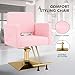Artist hand Hair Salon Chair Pink and Gold, Hydraulic Styling Chair with Heavy Duty Pump, 360 Degree Swivel Barber Chair, Beauty Salon Equipment for Hair Stylist, Max Load 330 Lbs