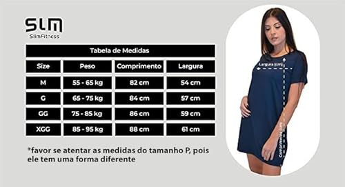 Kit com 03 Vestidos Camisetão Feminino Mulheres Super Estiloso