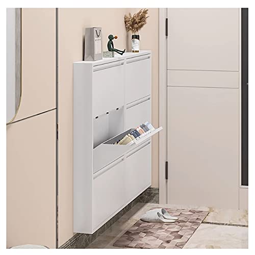 Entrée encombrée ? Étagère à chaussures ultra-mince 12cm avec tabouret rabattable