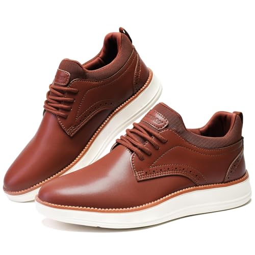 Image of Men's Dress Sneakers Oxfords Shoes Business Wingtip Casual Walking Brogue Shoes