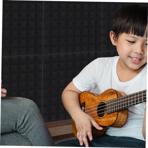 Paneles acústicos absorbentes de sonido Totority 8pcs alta densidad para insonorización, auto adhesivos, ligeros para dormitorio y estudios de grabación miniatura 5