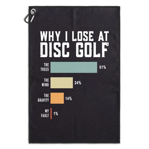 Msticey Why I Lose at Disc Golf Microfiber Sport Towel