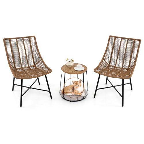 Tangkula 3-Piece Outdoor Furniture Set