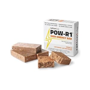 High Energy Bar, 1er Pack zum Probieren, mit 4 einzelnen Riegeln, lange haltbar, Energiespender bei Ausflügen mit der Familie, Wandern, Outdoor Aktivitäten oder als Snack, vegan & laktosefrei