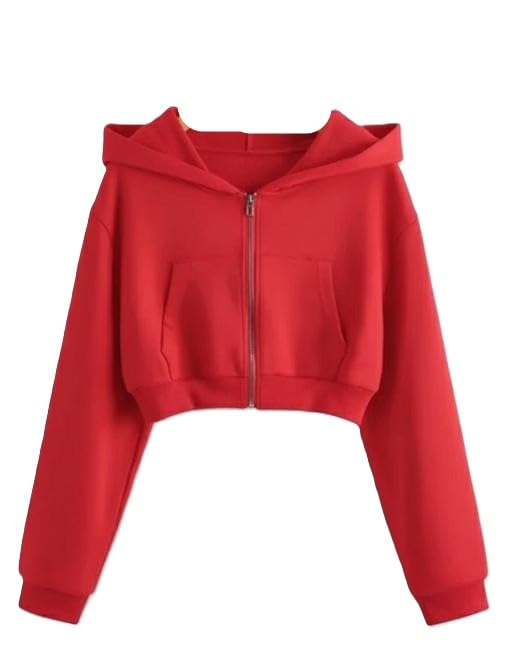 Women Sweatshirt Comfortable Fit Soft Stretchable Material Perfect for Casual Office and Home Red S-image-31