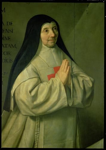 Tableau Portrait of Mother Catherine Arnauld impression d'art Philippe De Champaigne sur toile 60x90