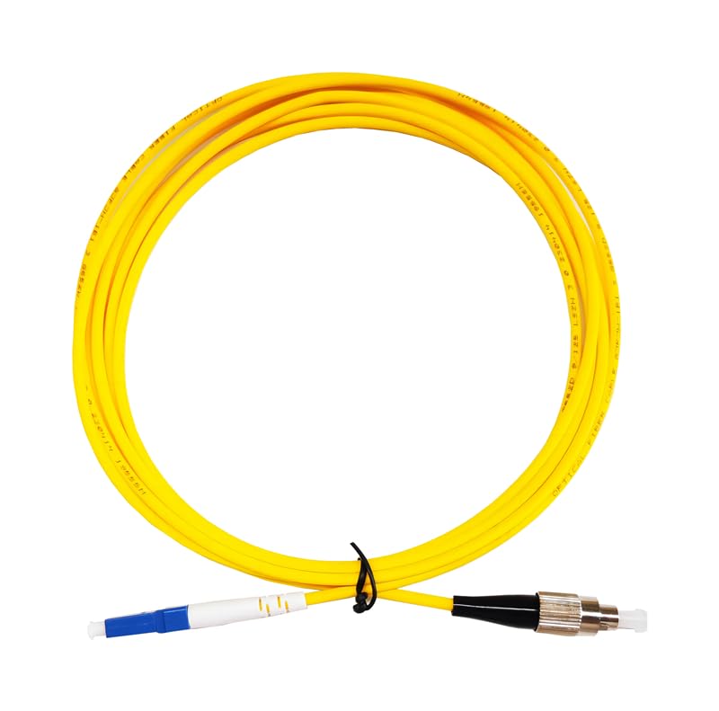 Single Mode Fiber LC-FC Patch Cords Pigtail Patch Cords Network Cords Fiber Optic Cords Single Patch (15m)