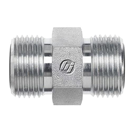 Brennan Industries FS2403-12-12 Steel Straight O-Ring Face Seal Fitting, 1-3/16