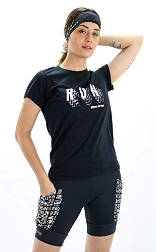 Bermuda para Corrida de Compressão Hupi Run Run Feminina Longa, Cor: Preto, Tamanho: P