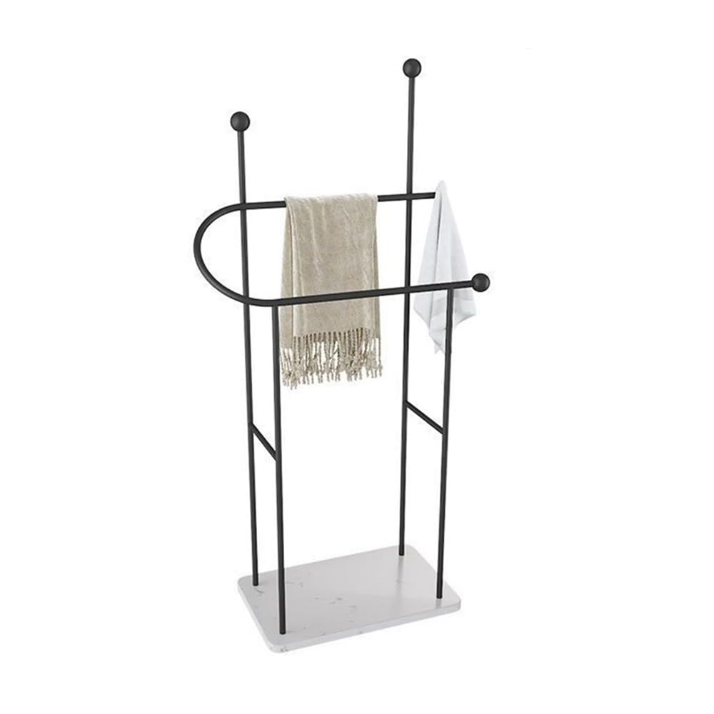 towel rail Bathroom Storage Towel Rack Simple Floor Marble Standing Bathtub(Without basket)