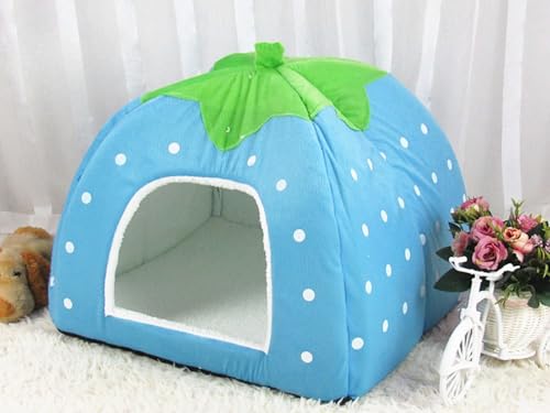 【Wixero】犬 猫用 ドーム型 ペットベッド ペットクッション ふく福 かわいい ふわふわ 寝床 室内用 寒さ対策 保温防寒 マット取り外し可能 通年利用B20