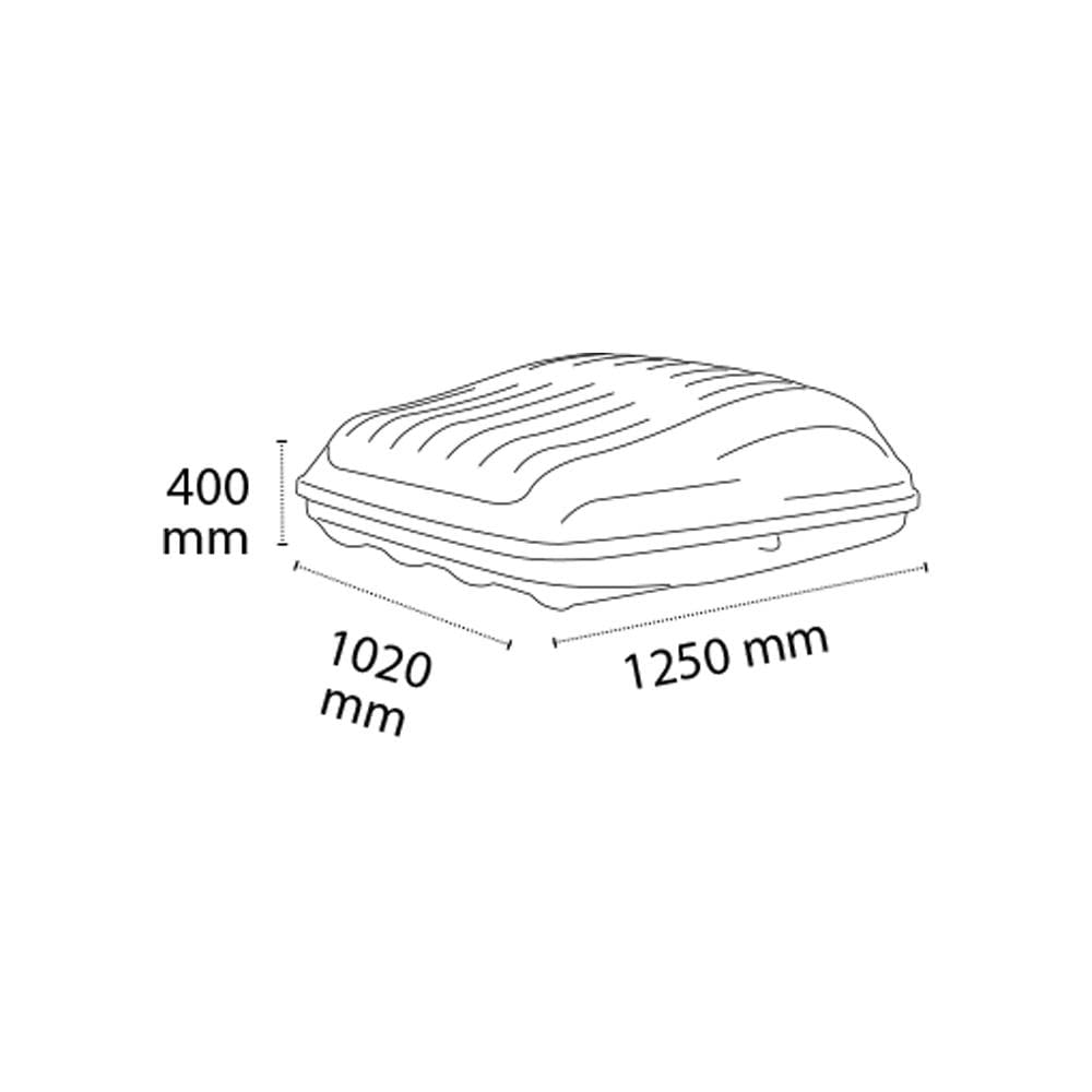 BOX AUTO PORTATUTTO DA TETTO G3 REEF 390 NERO OPACO - BAULE PORTAPACCHI