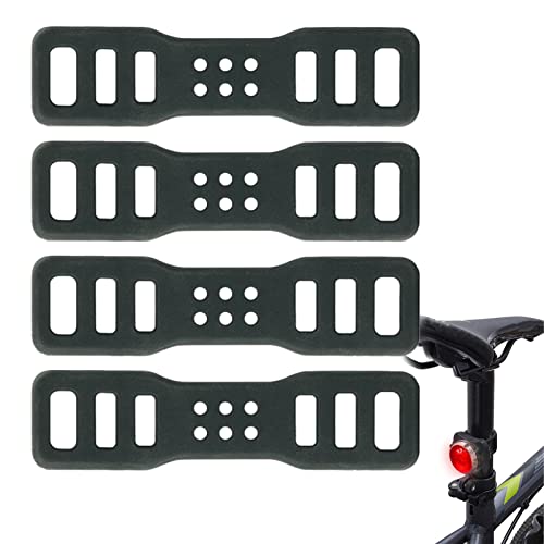 Fahrrad Silikonband, 4 Stück Fahrrad Stretch Gummiringe Taschenlampe Gummiband Halterung, Fahrrad Befestigungsband Silikon Le