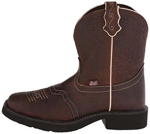 Justin Boots Women's Gypsy, Brown Flower Embossed, 7.5 B US