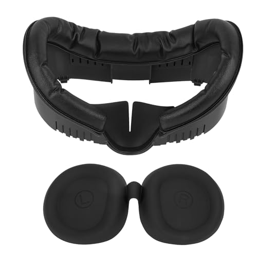 Geekria VR Interfaz Facial y Almohadilla para Cubierta Facial Compatible con Meta Quest 3,Juego de Accesorios con Almohadilla Nasal Ligera antifugas y Protector de Lente,diseño de circulación de Aire