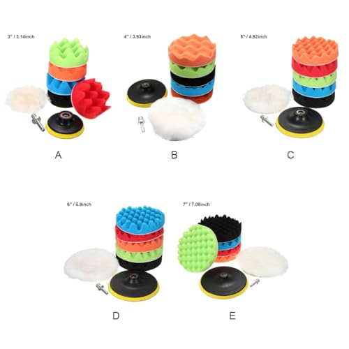 Hi.FANCY Discos de polimento laváveis com almofadas de polimento, 6 Zoll