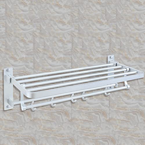 Almacenamiento plegable XMING para baños pequeños con toallero doble 3
