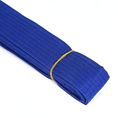 QYUU Double Wrap Taekwondo Belt Karate Judo Hapkido Martial Arts Uniform Color Rank Belt 280cm Blue Length 280cm110inch - Thumbnail 4