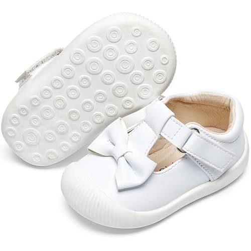 Felix & Flora Soft Sole Baby Dress Shoes - Infant Baby Walking Shoes Moccasinss Rubber Sole Crib Shoes
